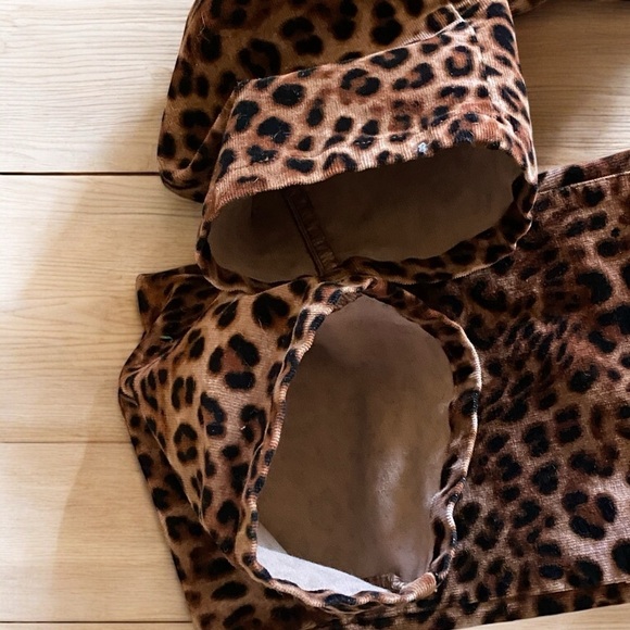 CHARTER CLUB Lexington Straight Leg Leopard Print Corduroy Pants Size 6 - Picture 6 of 15